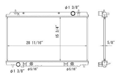Nissan 350Z Radiator Aftermarket Replacement
