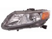 2012 - 2012 Honda Civic Front Headlight Assembly Replacement Housing / Lens / Cover - Left <u><i>Driver</i></u> Side - (Sedan + Coupe)