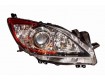 2010 - 2013 Mazda 3 Front Headlight Assembly Replacement Housing / Lens / Cover - Right <u><i>Passenger</i></u> Side - (5 Speed Transmission)