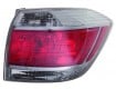 2011 - 2013 Toyota Highlander Rear Tail Light Assembly Replacement Housing / Lens / Cover - Right <u><i>Passenger</i></u> Side - (Gas Hybrid)
