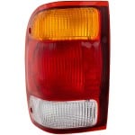 Tail Light for Ford Ranger 1998-1999, Left (Driver), Lens and Housing, Replacement