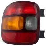 Tail Light for GMC Sierra Pick-Up 1999-2003, Left (Driver) Side, Lens and Housing, Stepside, Replacement