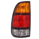 Tail Light Assembly for Toyota Tundra 2000-2005, Left (Driver) Side, Amber/Clear/Red Lens, with Standard Bed, Regular and Access Cab, Replacement