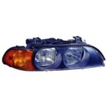 Right (Passenger) Headlight Assembly for 1998 - 2000 BMW 528i, Front Headlight Assembly Replacement Housing/Lens/Cover, Halogen, Composite,  63128385092, Replacement