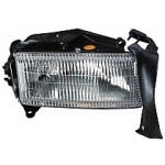 Right (Passenger) Headlight Lens/Housing for 1997 - 2004 Dodge Dakota Front Headlight Assembly Replacement Housing / Lens / Cover,  55055170AE, Replacement