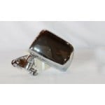 Left (Driver) Side View Mirror Assembly for 1989 - 1995 Toyota Pickup, Door Mount Foldaway Chrome with Vent Window and Single Glass Mirrors,  8794089141, Replacement