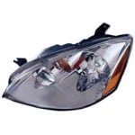 Left (Driver) Headlight Assembly for 2002 - 2004 Nissan Altima, Includes Park/Signal Lights, with High-Intensity Discharge (HID), Composite,  260603Z725, Replacement