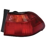 Right (Passenger) Tail Light Assembly for 1998 - 2000 Honda Accord, Rear Tail Light Lens Cover Replacement, Outer;  33501S84A01, Replacement