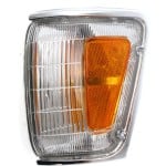 Corner Light Assembly for Toyota Pickup 1989-1991, Left (Driver), with Chrome Trim, Replacement
