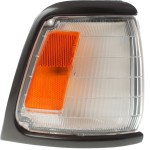 Corner Light Assembly for 1989-1991 Toyota Pickup DLX/SR5 Models, Right (Passenger) Side, with Gray Trim, 2WD (Two-Wheel Drive), Replacement