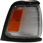 Corner Light Assembly for Toyota Pickup 1989-1991, Right (Passenger) Side, with Black Trim, 2WD (Two-Wheel Drive), Base Model, Replacement