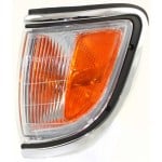 Corner Light Assembly for 1995-1996 Toyota Tacoma, Left (Driver), w/ Chrome Trim, RWD, Replacement
