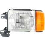 Headlight Assembly for Ford F-Series 1987-1991, Left (Driver) Side, Halogen, with Side Marker Light, without Trim, Replacement