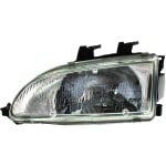 Headlight Assembly for Honda Civic 1992-1995, Left (Driver), Halogen, Replacement