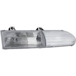 Headlight Assembly for Ford Taurus 1992-1995, Right (Passenger) Side, Halogen, Excludes SHO Model, Replacement