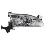 Headlight Assembly for Toyota Corolla 1998-2000, Right (Passenger) Side, Halogen Light, Replacement