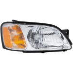Headlight Assembly, Halogen, Right (Passenger) for Subaru Legacy 2000-2004 (Brighton/L/L SE/L 35th Anniv Models) and Baja Sport Model 2003-2006, Replacement