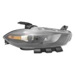 Right (Passenger) Front Headlight Assembly for 2013-2015 Dodge, Black Trim; Composite; 68085140AL, Replacement