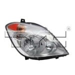 Headlight Assembly for Mercedes Benz Sprinter 2010-2013, Right (Passenger) Side, Halogen, CAPA-Certified, Replacement