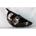 Right (Passenger) Headlight Assembly for 2007 - 2008 Honda Fit, Front Headlight Assembly Replacement Housing/Lens/Cover, Night Hawk Black,  33101SLNA01ZC, Composite, Code B92P, Replacement