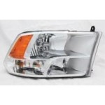 Right (Passenger) Headlight Lens/Housing for 2009 - 2012 Dodge Ram Pickup (Full Size) w/ Quad Lights, Code LME Replacement,  68001484AI