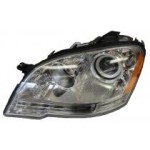 Front Left (Driver) Headlight Assembly for 2008 - 2011 Mercedes Benz ML350, Halogen Composite, OEM 164820235964, Replacement