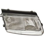 Headlight for Volkswagen Passat 1998-2001, Right (Passenger) Side, Lens and Housing, Halogen Light, Old Body Style, Replacement
