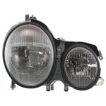 Headlight Assembly for Mercedes-Benz E-Class (2000-2002), Right (Passenger) Halogen Light, (210) Chassis, Replacement