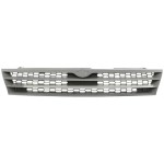 Grille for Nissan Altima 1995-1997, Textured Gray Shell and Insert, Replacement