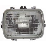 Headlight Assembly for Chevrolet C/K Full Size 1978-2002, Express Van 1996-2017, 7 x 6 in. Capsule Style, Halogen, Sealed Beam, Right (Passenger)=Left (Driver), Replacement