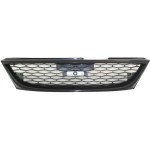 Textured Dark Gray Shell and Insert Grille for 1998-1999 Nissan Sentra, Replacement