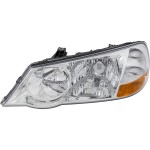 Headlight for Acura TL 2002-2003, Left (Driver) Side, Lens and Housing, Xenon, Without HID Kit, Replacement