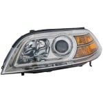 Headlight Lens and Housing for Acura MDX 2004-2006, Left (Driver) Side, Replacement