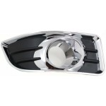 Front Fog Light Molding for Chevrolet Malibu 2006-2008, Right (Passenger), Black with Chrome Trim, LT/LTZ Models, 6th Generation, Plastic, Replacement