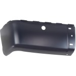 Rear Bumper End, Left (Driver) Side, for Silverado/Sierra, 2007-2014, Black Face Bar with Sensor Holes, Excludes 2007 Chevrolet Silverado Classic, Replacement