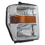 Headlight Assembly for Ford F-Series Super Duty (2008-2010), Right (Passenger), Halogen, Aero Style, Excluding Harley-Davidson Model, Replacement