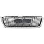 Plastic Grille for 2007-2012 ACADIA, Chrome Shell with Painted Black Insert, Excludes Denali Model, Replacement