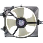 A/C Condenser Fan Shroud Assembly for Honda Accord 2003-2007, Right (Passenger), 6 Cylinder, Replacement