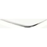 Front Bumper Molding for BMW 7-Series 1995-2001, Left (Driver) Outer Cover in Chrome, Plastic Material without Headlight Washers, Replacement