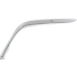 Front Bumper Molding for BMW 7-Series 1995-2001, Left (Driver) Outer Cover, Chrome, Plastic, with Headlight Washers, Replacement - Fits: 740i, 740iL, 750iL.