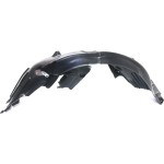 Front Fender Liner for BMW 5-Series 2004-2007, Left (Driver), Front Section, Sedan, Vacuum Form, Replacement Models: 520i, 525i, 530i, 535i, 545i, 550i.
