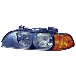 Left (Driver) Headlight Assembly for 1997 - 1998 BMW 540i, Front Headlight Assembly Replacement Housing/Lens/Cover, Halogen till March 1998, Composite,  63138362525, Replacement.