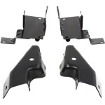 Front Bumper Bracket Set for Chevrolet Silverado Base/LS/LT Models, 2003-2006, Replacement