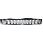 Front Bumper Grille for Chevrolet TAHOE (2007-2014)/ AVALANCHE (2007-2013), Lower Position, Made from Plastic, Chrome Shell with Black Insert, Replacement