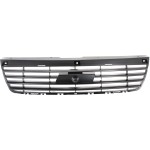 Front Bumper Grille for 2006-2008 Malibu, Upper, Black Shell and Insert, Designed for LS, LT, LTZ and Classic Models, Replacement