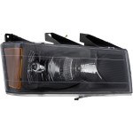 Headlight Assembly for Chevrolet Colorado 2004-2012, Right (Passenger), Halogen, Black Interior, without Xtreme Package, Replacement