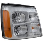 Headlight for Cadillac Escalade 2003-2006, Right (Passenger) Side, Lens and Housing included, High-Intensity Discharge/Xenon, without High-Intensity Discharge Kit, with Regular High Beam/Corner Light Bulbs, Replacement
