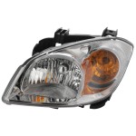 Headlight Assembly for Chevrolet Cobalt 2005-2008/Pontiac G5 2007-2009, Left (Driver) Side, Halogen, Clear Lens, with Bracket, Replacement