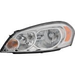 Composite Halogen Headlight Assembly for Chevrolet IMPALA 2006-2013, IMPALA LIMITED 2014-2016, MONTE CARLO 2006-2007, Left (Driver), Replacement