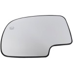 Mirror Glass Left (Driver) for Chevrolet Silverado/GMC Sierra 1999-2006, Non-Towing, Heated, with Backing Plate, without Signal Light and Blind Spot Detection, All Cab Types, Includes 2007 Classic, Replacement